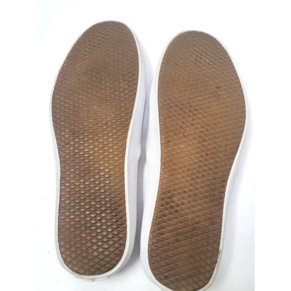 Vans Women's Slip-On Sneakers Blue & White Striped Canvas Size 9 - Picture 7 of 11